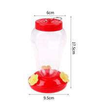 Load image into Gallery viewer, 480ml Plastics Bird Water Feeder Bottle Hanging Hummingbird Feeder Garden Outdoor Plastic Flower Iron Hook Pet Bird Supplies
