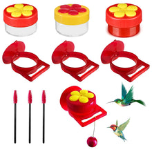 Load image into Gallery viewer, Flowers Shape Handhold Bird Hummingbird Feeder Drinker Plastic Seed And Water Outdoor Window Suction Cup Bird Feeder
