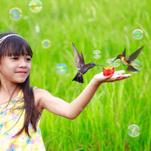Load image into Gallery viewer, Flowers Shape Handhold Bird Hummingbird Feeder Drinker Plastic Seed And Water Outdoor Window Suction Cup Bird Feeder
