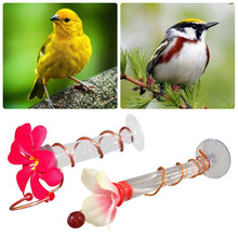 Load image into Gallery viewer, Hummingbird Feeder Wild Bird Feeders Window Flower Design Bird Feeder Garden Bird Accessories Outdoor Bird Water Feeder
