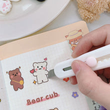 Load image into Gallery viewer, 1PC Cute Girly Pink Cat Paw Alloy Mini Portalble Utility Knife Cutter Letter Envelope Opener Mail Knife School Office Supplies
