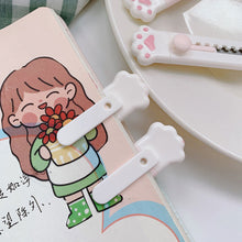 Load image into Gallery viewer, 1PC Cute Girly Pink Cat Paw Alloy Mini Portalble Utility Knife Cutter Letter Envelope Opener Mail Knife School Office Supplies
