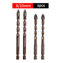 Load image into Gallery viewer, Drill Bits Set Glass Ceramic Concrete Hole Opener Brick Hard Alloy Triangle Bit Tool Kit Multifunctional Drilling Tools
