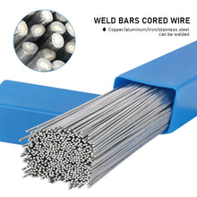 Load image into Gallery viewer, 10Pcs Low Temperature Simple Welding Rods Easy Melt Aluminium Flux Cored Welding Electrodes Wire Solder For Aluminum
