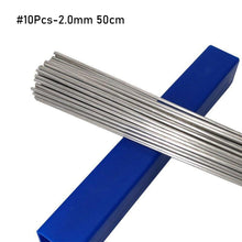 Load image into Gallery viewer, 10Pcs Low Temperature Simple Welding Rods Easy Melt Aluminium Flux Cored Welding Electrodes Wire Solder For Aluminum
