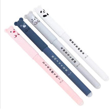 Load image into Gallery viewer, 0.5mm Student Erasable Gel Pen Cute Cartoon Pattern Blue Pens Kids Learning Stationary School Office Supplies
