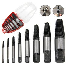 Load image into Gallery viewer, Damaged Broken Screw Remover Extractor Drill Bits 5/6/8Pcs Steel Durable Easy Out Remover Center Drill Damaged Bolts Remover Tool
