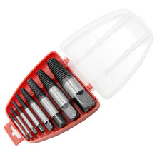 Load image into Gallery viewer, Damaged Broken Screw Remover Extractor Drill Bits 5/6/8Pcs Steel Durable Easy Out Remover Center Drill Damaged Bolts Remover Tool

