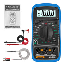 Load image into Gallery viewer, Digital Mini Multimeter Tester Auto Mmultimetro True Rms Tranistor Meter with NCV Data LCD Backlight Portable
