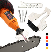 Load image into Gallery viewer, Chainsaw Sharpening Kit Rotary Sharpener Tool Chain Machine Kit Saw Blade Sharpener Guide Drill Adapter Head

