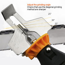 Load image into Gallery viewer, Chainsaw Sharpening Kit Rotary Sharpener Tool Chain Machine Kit Saw Blade Sharpener Guide Drill Adapter Head
