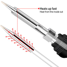 Load image into Gallery viewer, Electric Soldering Iron Household Adjustable Temperature Soldering Pen Soldering Gun Eepair Soldering Tool Soldering Iron Head
