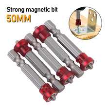 Load image into Gallery viewer, Magnetic Screwdriver Bit Cross-head PH2 Magnetic Screwdriver Bits 1/4 Inch Hex Shank Screwdriver Bit Electric Screwdriver
