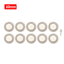 Load image into Gallery viewer, 10Pcs/Set 30mm Diamond Cutting Discs and 2 Arbor Shaft CutOff Blade Drill Bit Dremel Accessories Rotary Tool Abrasive Cut Metal
