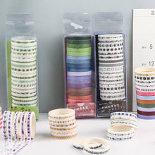 Load image into Gallery viewer, 20Pcs/Lot Multi-color Washi Tape Masking Tape DIY Scrapbooking Diary Journal Decoration Tape Adhesive Tapes Paper Stationery Sticker
