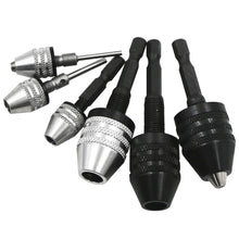 Load image into Gallery viewer, Drill Chuck Keyless Screwdriver Impact Driver Adaptor Electric Micro Motor Clamp Mini Chuck Fixture Hex Shank Drill Bits Adapter
