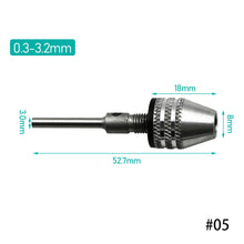 Load image into Gallery viewer, Drill Chuck Keyless Screwdriver Impact Driver Adaptor Electric Micro Motor Clamp Mini Chuck Fixture Hex Shank Drill Bits Adapter
