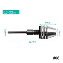 Load image into Gallery viewer, Drill Chuck Keyless Screwdriver Impact Driver Adaptor Electric Micro Motor Clamp Mini Chuck Fixture Hex Shank Drill Bits Adapter
