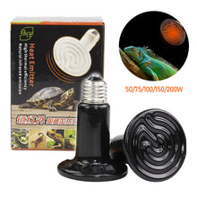 Load image into Gallery viewer, Reptile Pet No Light Far Infrared Ceramic Heating Lamp Mini Heat Emitter Light Bulb Reptile Turtle Brooder Bulb 50W 75W 100W 150W 200W
