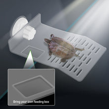 Load image into Gallery viewer, Large Transparent Turtle Basking Platform Fish Tank Aquarium Platform Turtle Resting Strong Suction Platform With 2 Suction Cups
