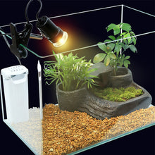 Load image into Gallery viewer, E27 Pet Reptile Aquarium Heat Lamp Clip-on Bulb Adjustab Holder Tortoises Basking UV Heating Lamp Kit For Lizard Turtle
