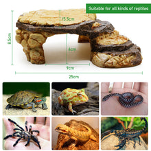 Load image into Gallery viewer, Reptile Resin Hides Cave Turtles Rock Hideout House Pet Hiding Spot Habitat Terrariums Landscaping for Lizard Snakes Turtles
