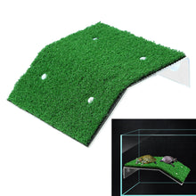 Load image into Gallery viewer, Turtle Platform Float Decoration Aquarium For Small Reptile Suction Cup Drying Easy Install Simulated Lawn Slope
