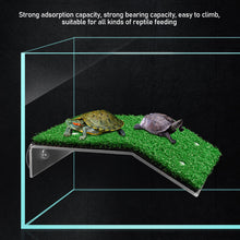 Load image into Gallery viewer, Turtle Platform Float Decoration Aquarium For Small Reptile Suction Cup Drying Easy Install Simulated Lawn Slope
