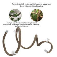 Load image into Gallery viewer, Artificial Flexible Reptile Vines Rattan Chameleon Lizard Terrarium Branches Bendable Jungle Reptile Pet Habitat Decoration
