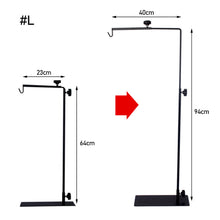 Load image into Gallery viewer, Reptile Lamp Stand Adjustable Telescopic Metal Floor Lamp Bracket for Succulent Lizard Tortoise Turtle Heating Light Holder
