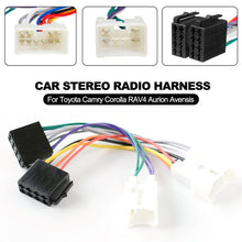 Load image into Gallery viewer, Car Stereo Radio Harness ISO-8Pin Radio Wiring Harness Connector Plug Adapter For Toyota Camry Corolla RAV4 Aurion Avensis
