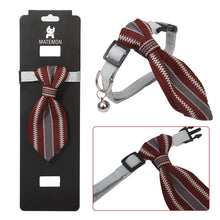 Load image into Gallery viewer, Pet Bow Tie Pet Dog Cat Collar Adjustable Soft Oxford Puppy Collars Pet Collars with Bells Gentleman Tie Necklace Collar
