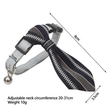 Load image into Gallery viewer, Pet Bow Tie Pet Dog Cat Collar Adjustable Soft Oxford Puppy Collars Pet Collars with Bells Gentleman Tie Necklace Collar
