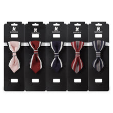 Load image into Gallery viewer, Pet Bow Tie Pet Dog Cat Collar Adjustable Soft Oxford Puppy Collars Pet Collars with Bells Gentleman Tie Necklace Collar
