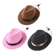 Load image into Gallery viewer, Cool Pet Dog Cowboy Funny Pet Hat Headgear Cat Headwear Costume Performance Photo Props Cosplay Accessories For Halloween Christmas

