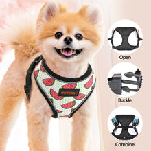 Load image into Gallery viewer, Cute Reflective Small Dog Cat Harness Vest Print Puppy Cat Harness Mesh Harness for Small Dogs Cat

