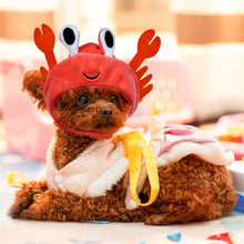 Load image into Gallery viewer, Funny Hat for Cat Cute Crab Frog Pet Hat Puppy Cat Dress Up Costume Christmas Cosplay Warm Headwear Dogs Hats Lovely Style Accessories
