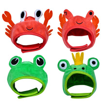 Load image into Gallery viewer, Funny Hat for Cat Cute Crab Frog Pet Hat Puppy Cat Dress Up Costume Christmas Cosplay Warm Headwear Dogs Hats Lovely Style Accessories
