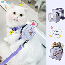 Load image into Gallery viewer, 1.5M Outdoor Dog Leashes Cat Backpack Traction Rope Vest Small Dog Chest Strap Snack Bag Dog Walking Chain Decoration Bags Pet Supplies

