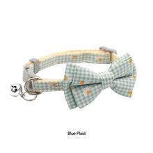 Load image into Gallery viewer, Lovely Daisy Sunflower Print Fabric Cotton Polyester Pet Dog Cat Collar Bow Tie Blue Pink Bowknot Cute for Small Middle Dog Cats
