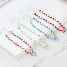 Load image into Gallery viewer, Pet Cat Jewelry Tiara Crown Hair Clip Necklace for Small Dogs Crystal Rhinestone Girls Barrette Grooming Hair Accessories
