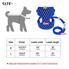 Load image into Gallery viewer, Breathable Mesh Cat Harness and Leash Set Rhinestone Cat Collar Harnesses Vest Pet Traction for Small Medium Dog Cat Puppy
