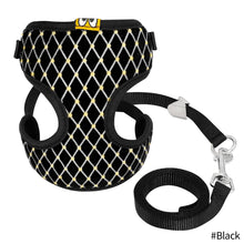Load image into Gallery viewer, Breathable Mesh Cat Harness and Leash Set Rhinestone Cat Collar Harnesses Vest Pet Traction for Small Medium Dog Cat Puppy
