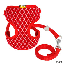 Load image into Gallery viewer, Breathable Mesh Cat Harness and Leash Set Rhinestone Cat Collar Harnesses Vest Pet Traction for Small Medium Dog Cat Puppy
