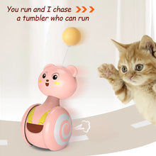 Load image into Gallery viewer, Cat Automatic Toys Pet Bumbler Funny Toy Interactive Cat Toys Cat Rolling Teaser Feather Wand Cat Toys Interactive Rotating Ball
