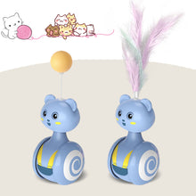 Load image into Gallery viewer, Cat Automatic Toys Pet Bumbler Funny Toy Interactive Cat Toys Cat Rolling Teaser Feather Wand Cat Toys Interactive Rotating Ball
