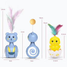 Load image into Gallery viewer, Cat Automatic Toys Pet Bumbler Funny Toy Interactive Cat Toys Cat Rolling Teaser Feather Wand Cat Toys Interactive Rotating Ball
