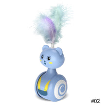 Load image into Gallery viewer, Cat Automatic Toys Pet Bumbler Funny Toy Interactive Cat Toys Cat Rolling Teaser Feather Wand Cat Toys Interactive Rotating Ball
