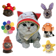 Load image into Gallery viewer, Pet Cat Hats Sunflower Shaped Hat Teddy Dress Up Costume Headdress Pet Costume For Party Cosplay Accessories
