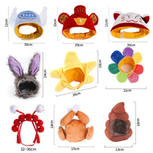 Load image into Gallery viewer, Pet Cat Hats Sunflower Shaped Hat Teddy Dress Up Costume Headdress Pet Costume For Party Cosplay Accessories
